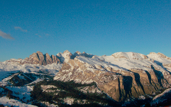 the Dolomites with vast ski areas