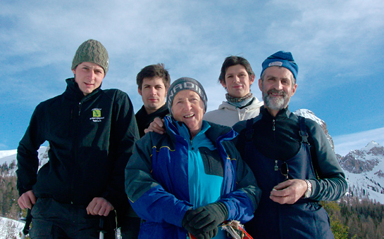 La nostra famiglia: <- Stefan, Andreas, Barbara, Matthias, Hans ->