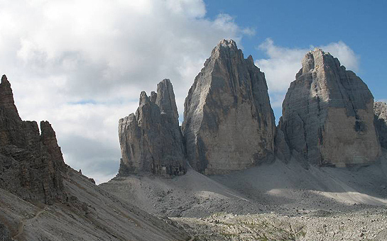 the world famous 3 Three Peaks of Toblach